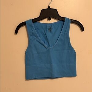 Ardene Blue Fitted Crop Tank Top